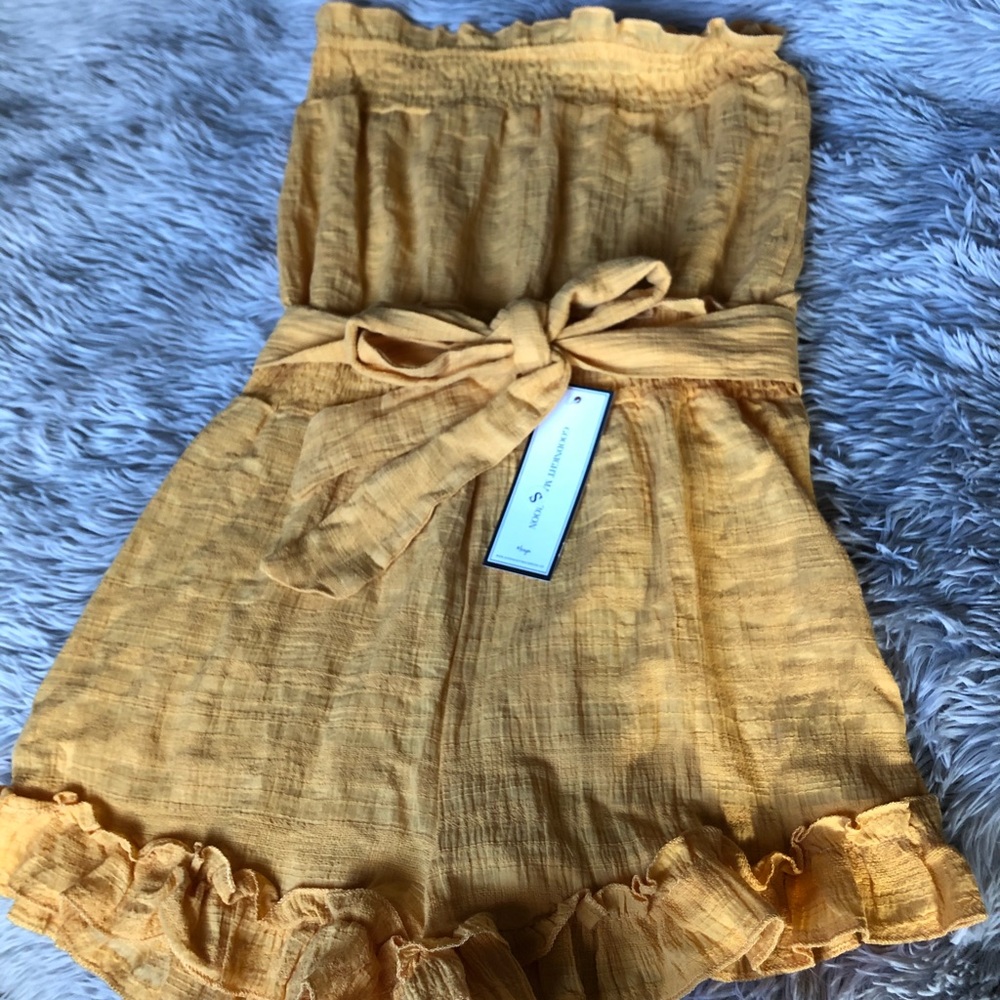 Goodnight Macaroon “Cobs” Strapless Romper